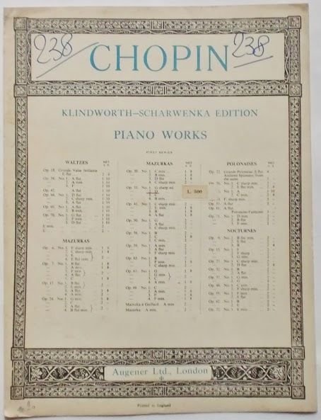 Musica Spartito - Chopin - Mazurka - Op. 33 - …