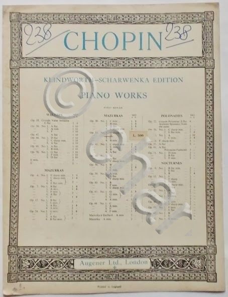 Musica Spartito - Chopin - Mazurka - Op. 33 - …