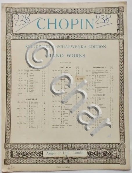 Musica Spartito - Chopin - Mazurka - Op. 33 - …