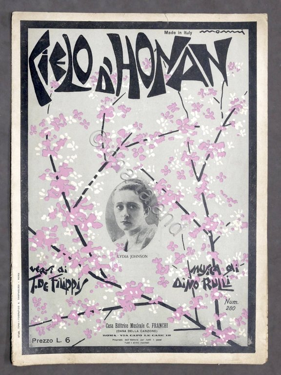 Musica Spartito - Cielo d'Honan - canto e piano - …