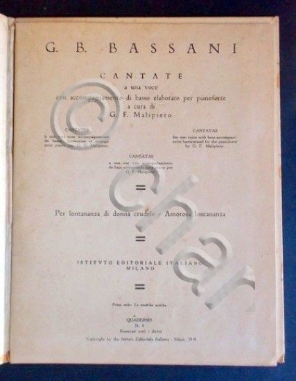 Musica Spartito - Classici Musica Italiana D'Annunzio - G. B. …
