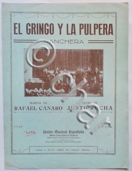 Musica Spartito - El Gringo Y La Pulpera - Pianoforte …