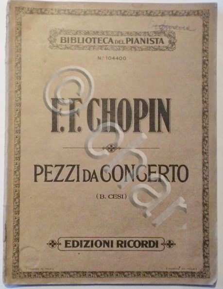 Musica Spartito - F.F.Chopin - Pezzi da Concerto - Pianoforte | Immagine Gallery 3