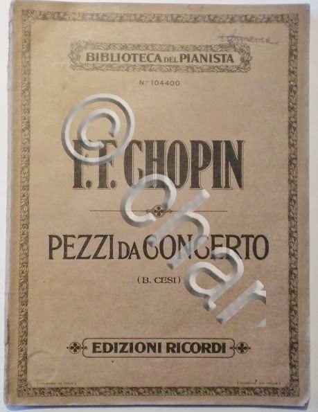 Musica Spartito - F.F.Chopin - Pezzi da Concerto - Pianoforte | Immagine Gallery 2