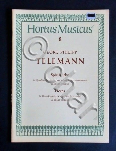 Musica Spartito - G. P. Telemann - Pieces for Flute …