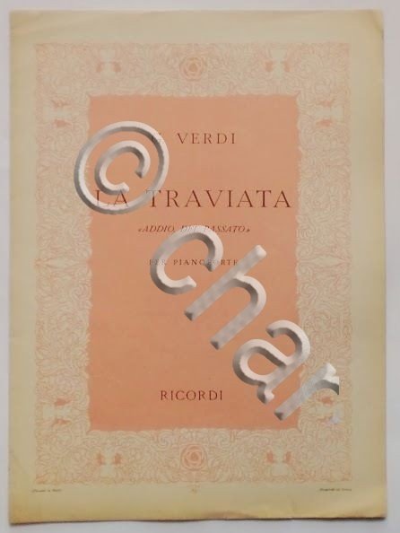 Musica Spartito - G. Verdi - La Traviata - Pianoforte …
