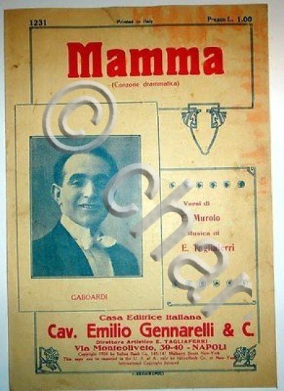 Musica Spartito - Gaboardi - Mamma - E. Murolo - …
