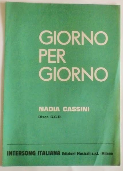 Musica Spartito - Giorno per giorno - Canto Mandolino Fisarmonica …