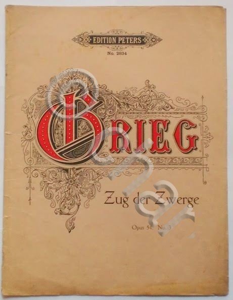 Musica Spartito - Grieg - Zug der Zwerge - Opus …