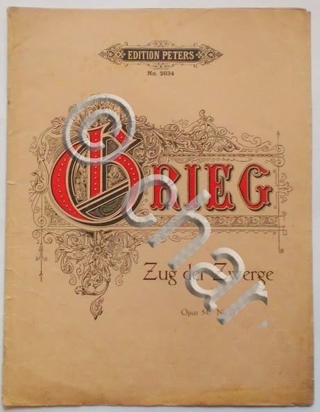 Musica Spartito - Grieg - Zug der Zwerge - Opus …