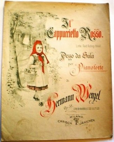 Musica Spartito - Il Cappuccietto Rosso - Pezzo da Sala …