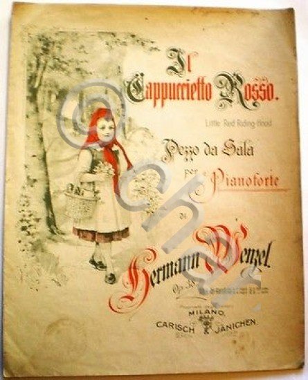 Musica Spartito - Il Cappuccietto Rosso - Pezzo da Sala …