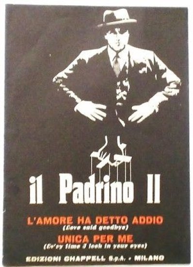 Musica Spartito - Il Padrino II - L'amore ha detto …