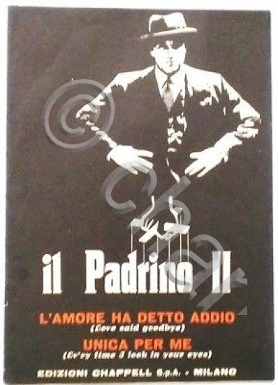 Musica Spartito - Il Padrino II - L'amore ha detto …