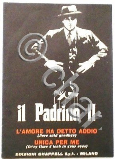 Musica Spartito - Il Padrino II - L'amore ha detto …