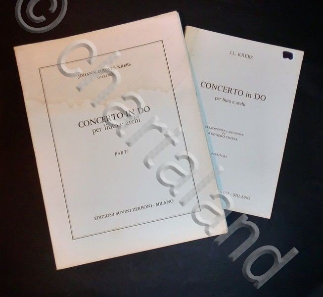 Musica Spartito - Krebs - Concerto in Do - Partitura … | Immagine principale