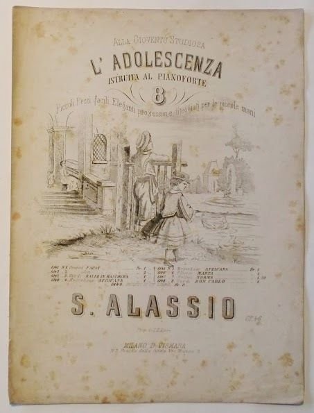 Musica Spartito - L'adolescenza Istruita al Pianoforte - Marta - …