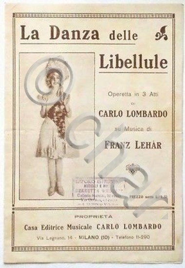 Musica Spartito - La danza delle Libellule - canto - …