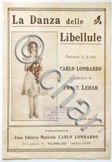 Musica Spartito - La danza delle Libellule - canto - …