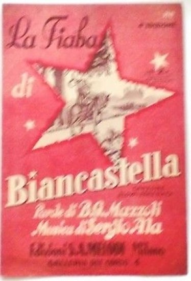 Musica Spartito - La fiaba di Biancastella - canto-mandolino-fisarmonica - …