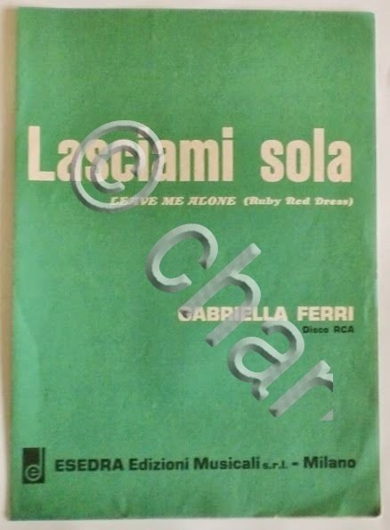 Musica Spartito - Lasciami sola - Canto - Mandolino - …