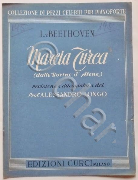 Musica Spartito - Marcia Turca - L. V. Beethoven - …