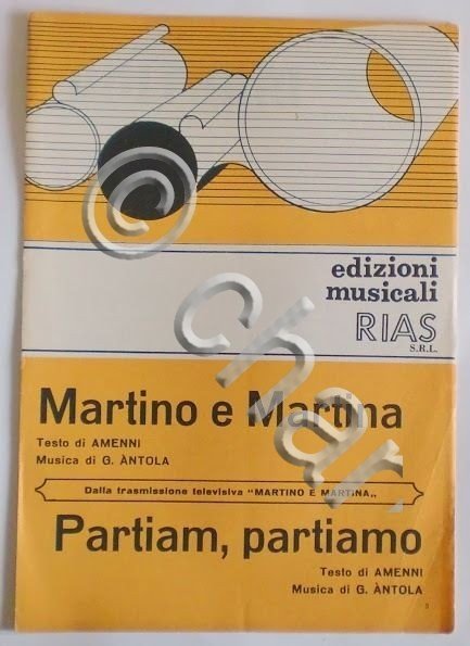 Musica Spartito - Martino e Martina - Partiam, Partiamo - …