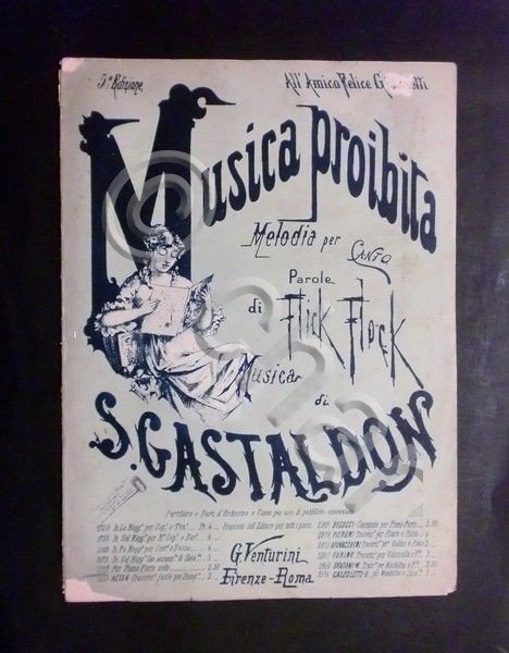 Musica spartito - Musica proibita - Melodia per canto - … | Immagine principale