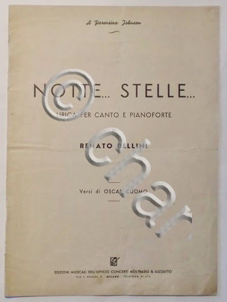 Musica Spartito - Notte...Stelle... - Lirica per Canto e Pianoforte … | Immagine Gallery 3