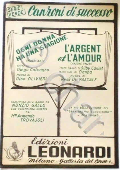 Musica Spartito - Ogni donna ha una stagione - L'argent …