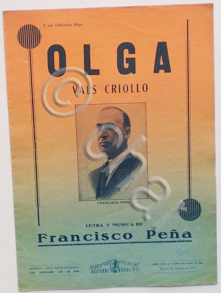 Musica Spartito - Olga - Pianoforte - 1936