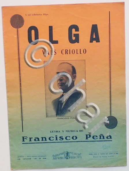 Musica Spartito - Olga - Pianoforte - 1936