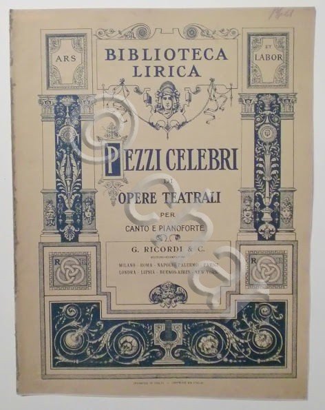 Musica Spartito - Pezzi celebri di Opere Teatrali per Canto …