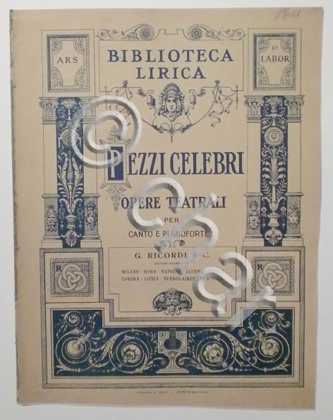Musica Spartito - Pezzi celebri di Opere Teatrali per Canto …