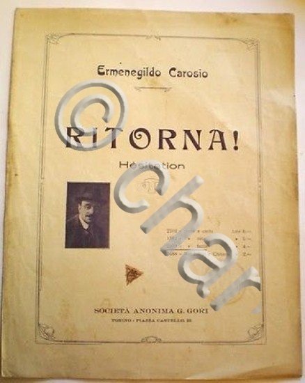 Musica Spartito - Ritorna - Hesitation - Pianoforte - 1932