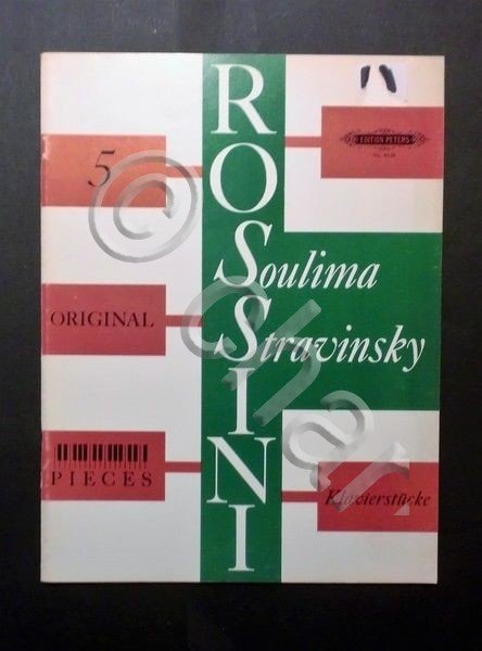 Musica Spartito - Rossini - 5 Piano pieces - Soulima …