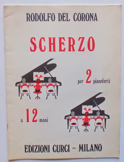 Musica Spartito - Scherzo per 2 Pianoforti a 12 mani …