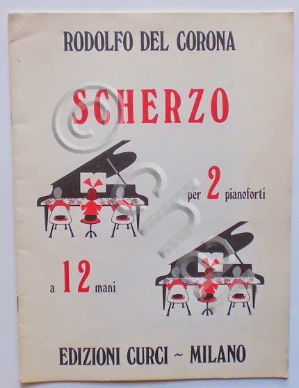 Musica Spartito - Scherzo per 2 Pianoforti a 12 mani …