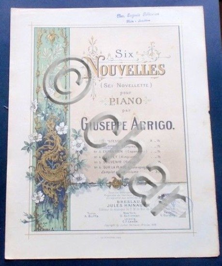 Musica Spartito - Sei Novellette - Sorpresa - Giuseppe Arrigo …