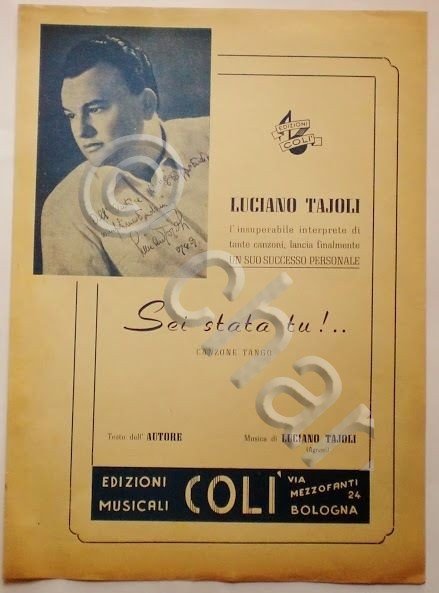 Musica Spartito - Sei stata tu!... - Pianoforte e Canto …