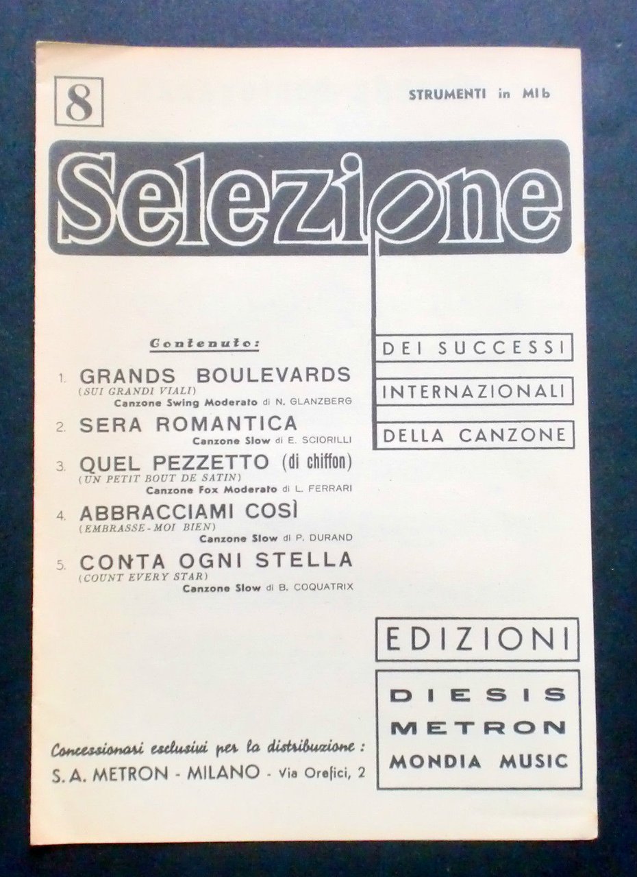 Musica Spartito - Selezione dei successi N°8 - Strumenti in … | Immagine principale