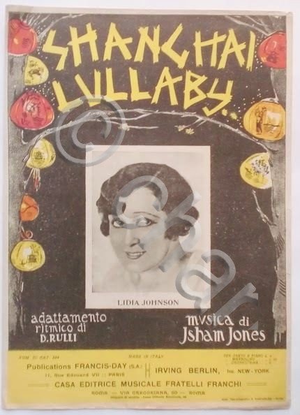 Musica Spartito - Shangai Lullaby - Pianoforte e Canto - … | Immagine principale