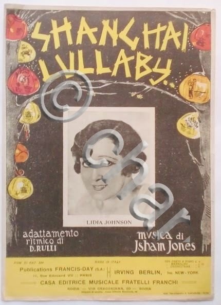 Musica Spartito - Shangai Lullaby - Pianoforte e Canto - … | Immagine Gallery 2