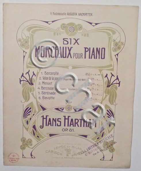 Musica Spartito - Six Morceaux pour Piano - Hans Harthan … | Immagine Gallery 2