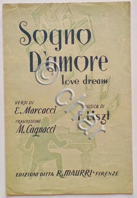 Musica Spartito - Sogno d'amore - Canto, Mandolino o Fisarmonica … | Immagine Gallery 2