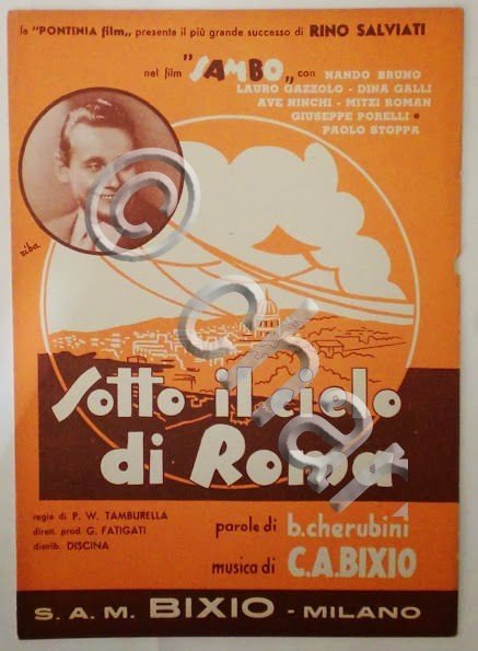 Musica Spartito - Sotto il cielo di Roma - C.A. …
