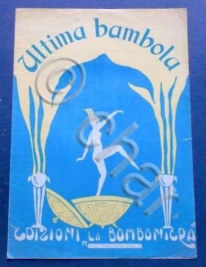 Musica Spartito - Ultima bambola - C. Cataldi - Pianoforte …