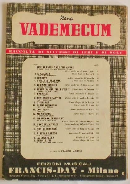 Musica Spartito - Vademecum - Raccolta di successi - Pianoforte …