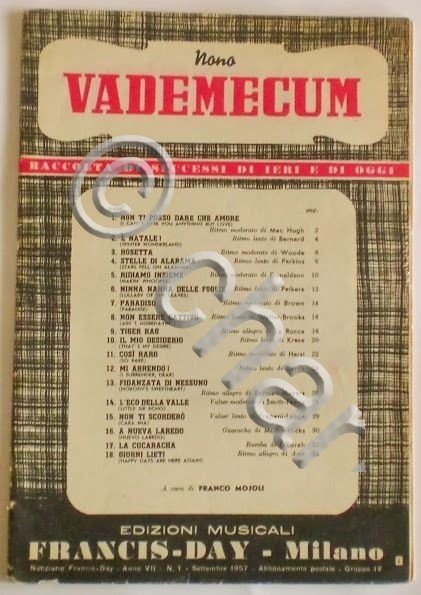 Musica Spartito - Vademecum - Raccolta di successi - Pianoforte …