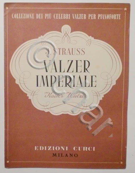 Musica Spartito - Velzer imperiale - J. Strauss - Pianoforte …
